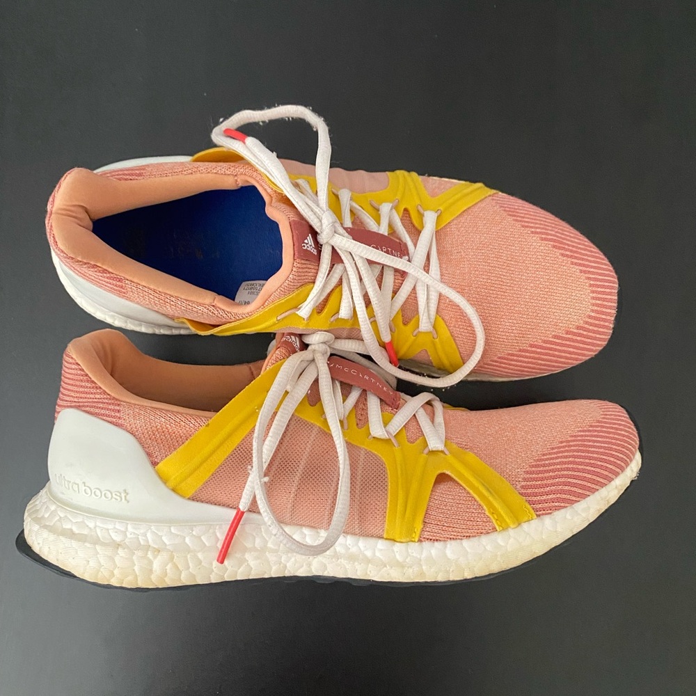adidas Pink and Yellow Athletic Shoes